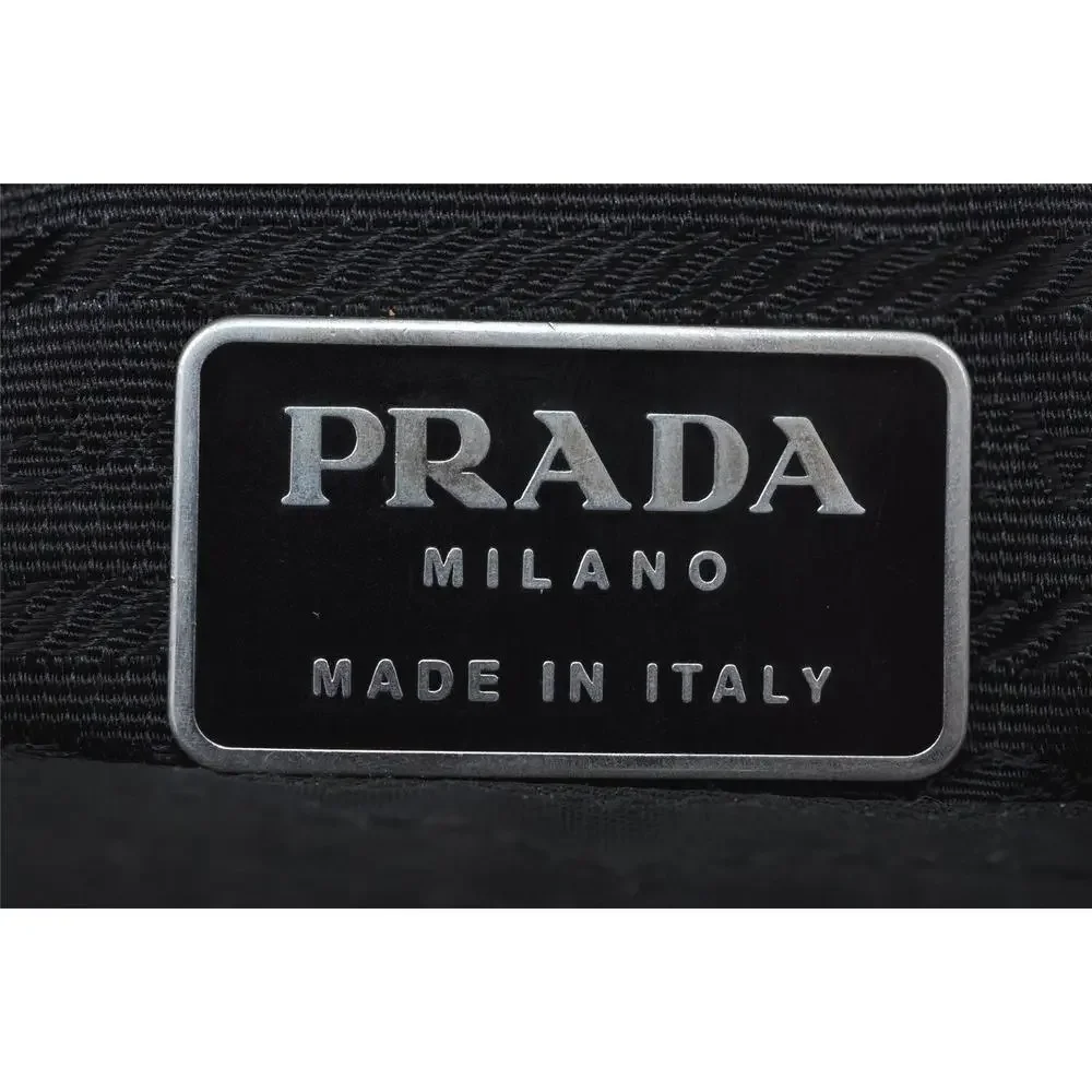 Auth Prada Nylon Tessuto Plastic Hand #74256P13B - Picture 8 of 15